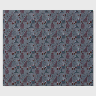 Mondbeschienene Hexen-Halloween-Muster Geschenkpapier