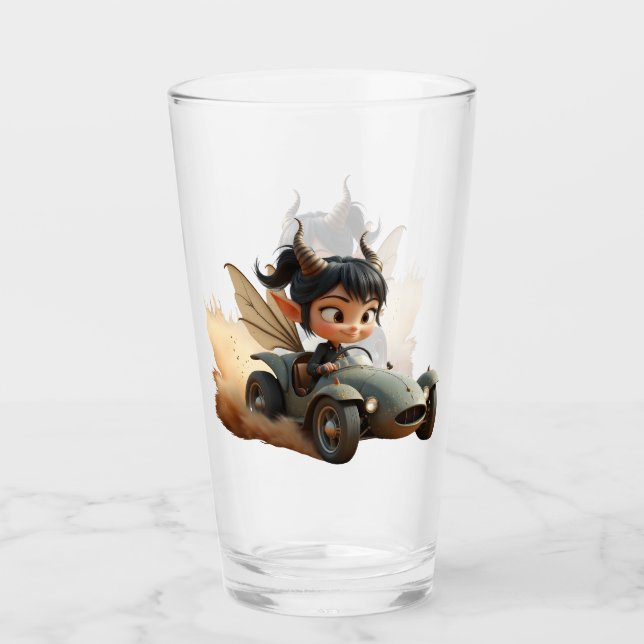 Mondbeschienene Pixie der wandernden Dünen.  Glas (Vorderseite)