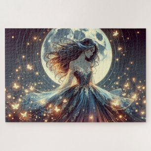 Mondbeschienene Schmetterlingsverzauberin Fantasy