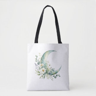 Mondbeschienene Wildblumen-Tasche Minimalistische Tasche