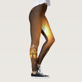 Mondbeschienener Baum der glühenden Ewigkeit Leggings