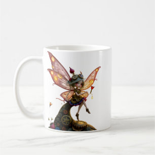 Mondbeschienener Hüter des Uhrwerkslichts. Kaffeetasse