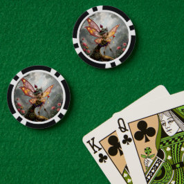Mondbeschienener Hüter des Uhrwerkslichts. Pokerchips