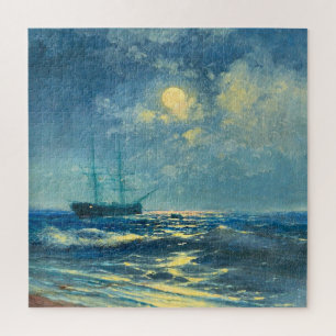 Mondbeschienener Meerblick, Kunstmalerei