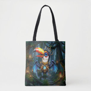 Mondbeschienener Steampunk-Tukan. Tasche