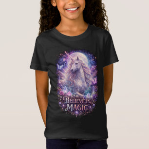 Mondbeschienenes Einhorn-Träume T-Shirt
