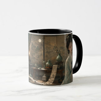 Mondbeschienenes Hanbok-Mädchen-Kunstwerk Tasse