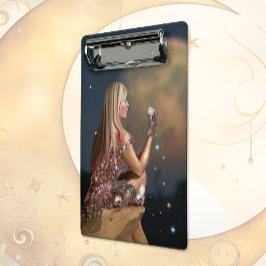 Mondblume Mini Klemmbrett