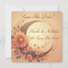 Mondblume Save the Date Hochzeitserklärung Einladung