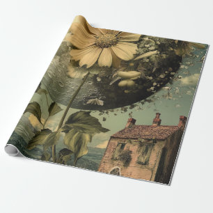 Mondblume & Vintage Charme Geschenkpapier