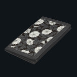 Mondblumen Trifold Geldbörse<br><div class="desc">Handgezeichnet Muster mit Mondblumen</div>