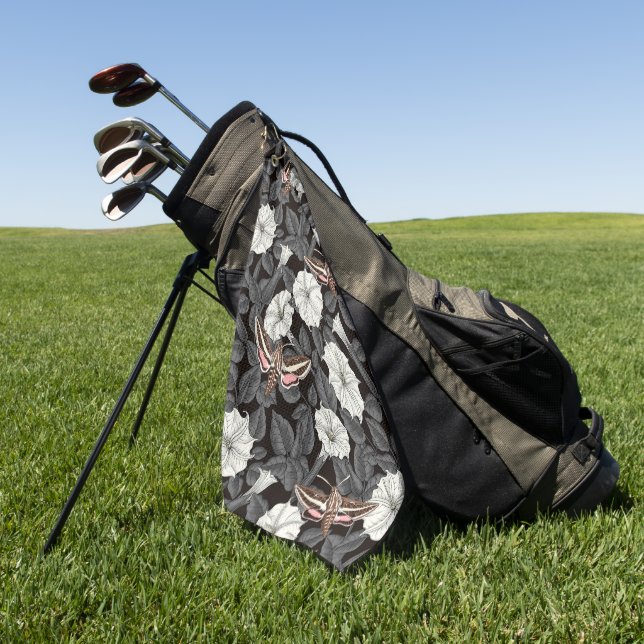 Mondblumen und Sphinx 2 Golfhandtuch (Gras)