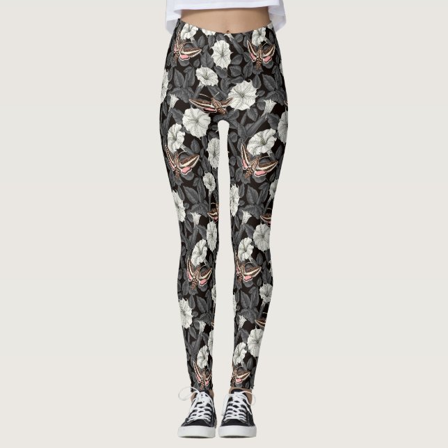 Mondblumen und Sphinx 2 Leggings (Vorderseite)