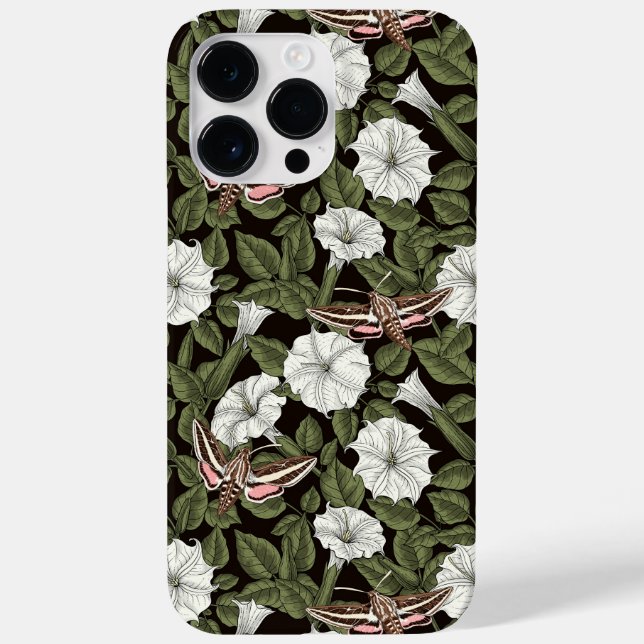 Mondblumen und Sphinxmotten Case-Mate iPhone 14 Pro Max Hülle (Rückseite)