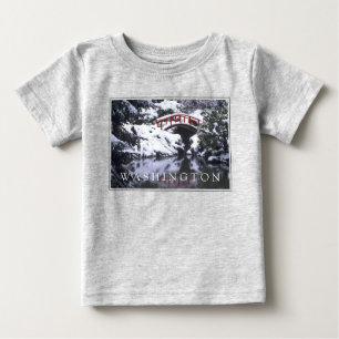Mondbrücke und Teich im Winter Seattle, Washingt Baby T-shirt