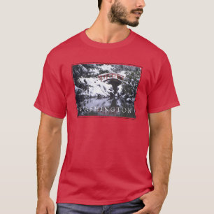 Mondbrücke und Teich im Winter Seattle, Washingt T-Shirt