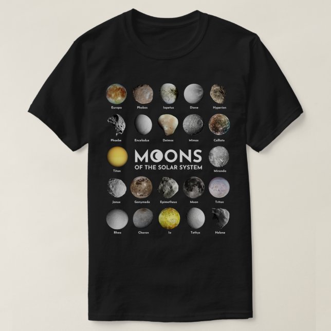 Monde des Sonnensystems 1 T-Shirt (Design vorne)