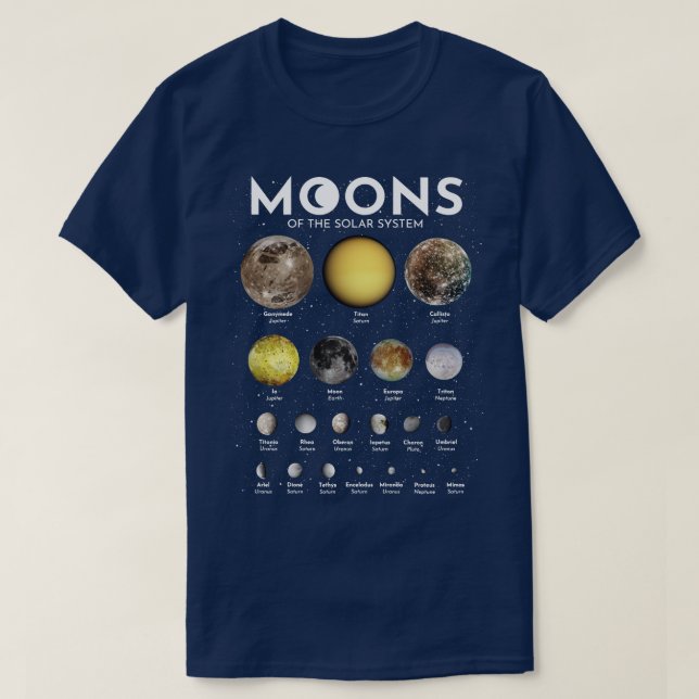 Monde des Sonnensystems 2 T-Shirt (Design vorne)