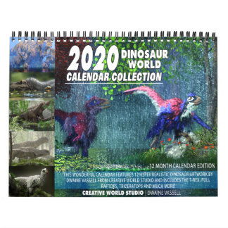 MONDE DU CALENDRIER DE DINOSAUR 2020