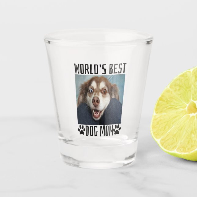 Monde Meilleur Chien maman Tir verre (Devant)