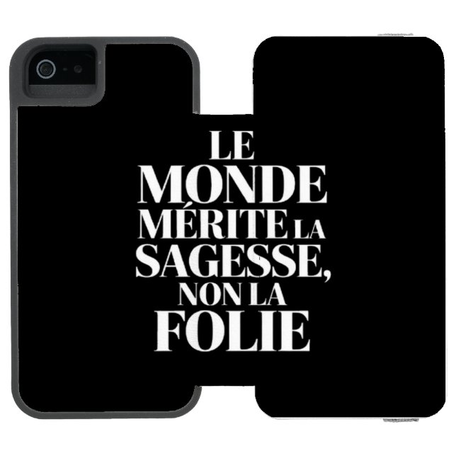 Monde sans stabilité incipio iPhone Geldbeutel-Hülle (Folio Geöffnet)