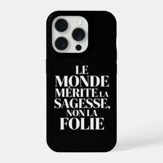Monde sans stabilité iPhone 15 pro hülle