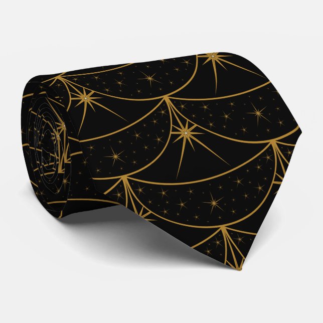 Monde und Stars Neck Tie Krawatte (Gerollt)
