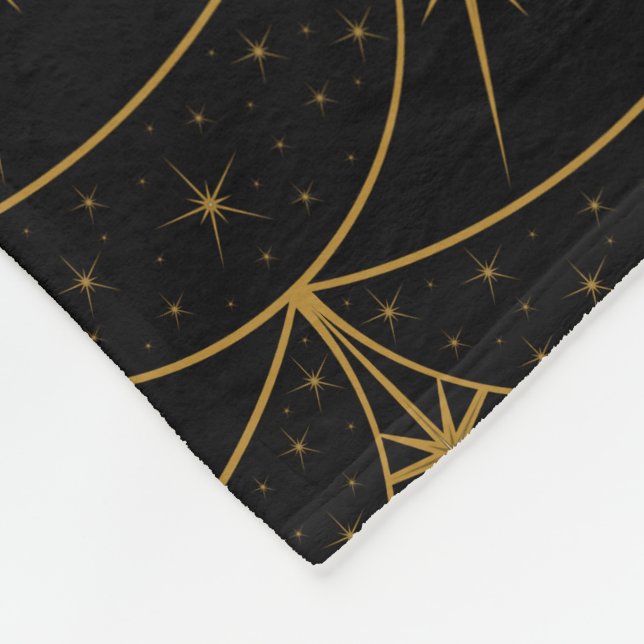 Monde und Sterne Fleece Blanket (3 Größen) (Ecke)