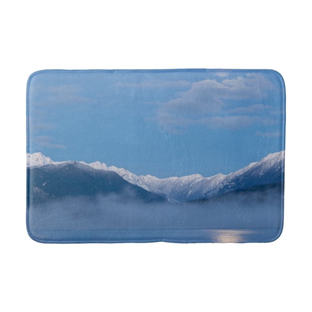Mondeinstellung | Seabeck, Washington Badematte (Vorderseite)
