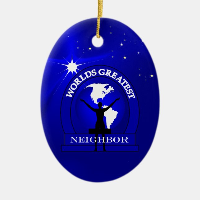 Mondes plus grand ornement de Noël voisin (Devant)