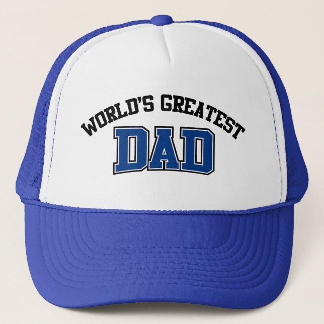 Mondes plus grand papa Casquette bleu (Devant)