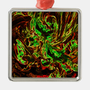 Mondfeuer Silbernes Ornament