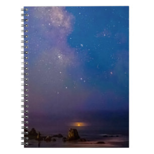 Mondfinsternis & Milchstraße Bandon Beach, Orego Notizblock