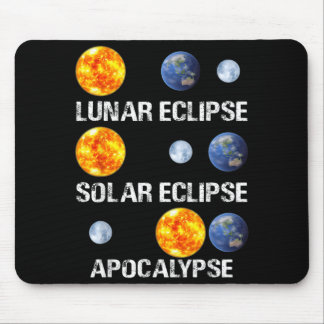 Mondfinsternis und Weltuntergang Lustige Wissensch Mousepad