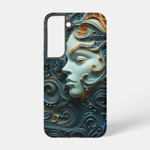 Mondfrau 3D-Kunst Samsung Galaxy Hülle