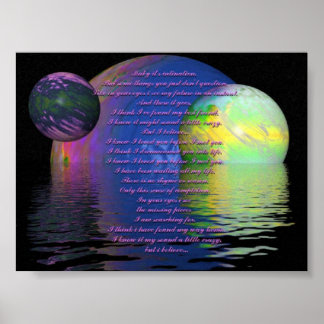 Mondgedicht Poster
