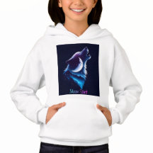 Mondgeist - Wolf- und Traumfänger-Design-Hoodie