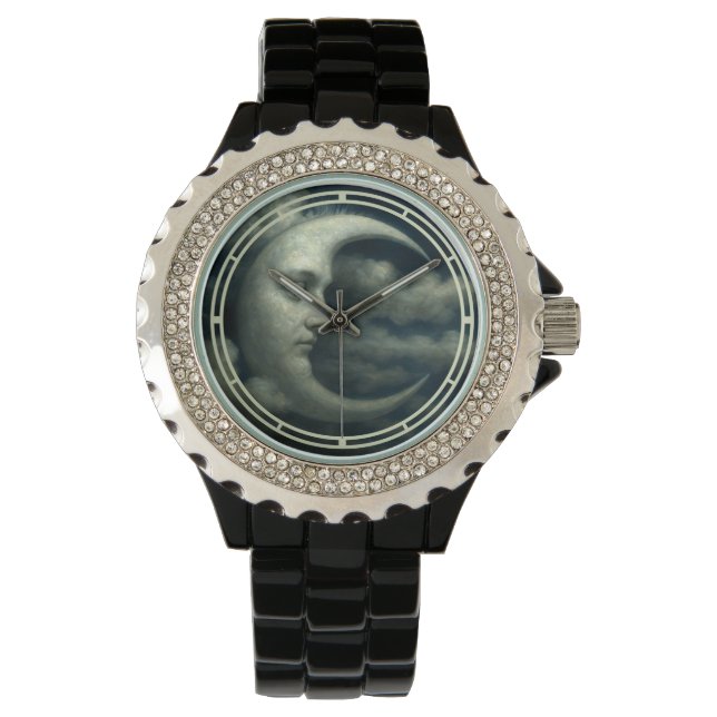 Mondgesicht Armbanduhr (Vorderseite)