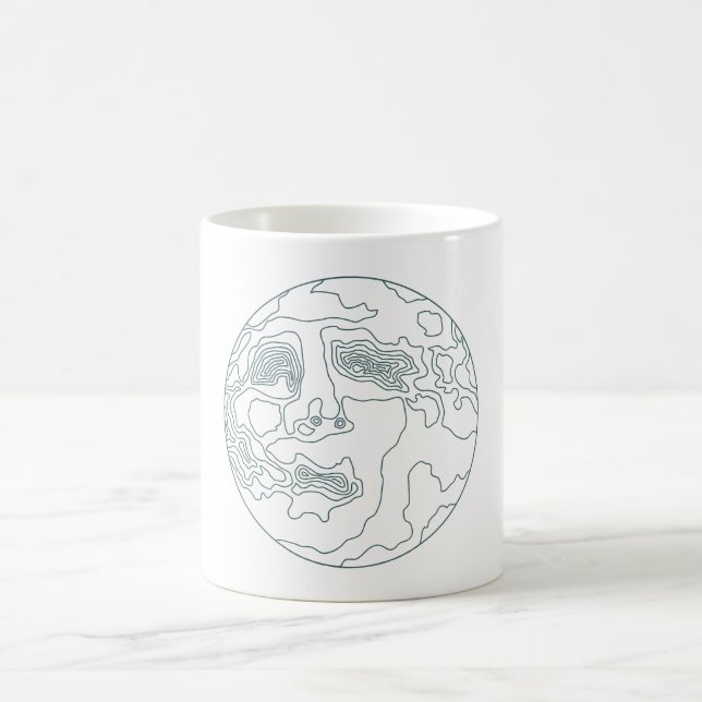 Mondgesicht Kaffeetasse (Mittel)