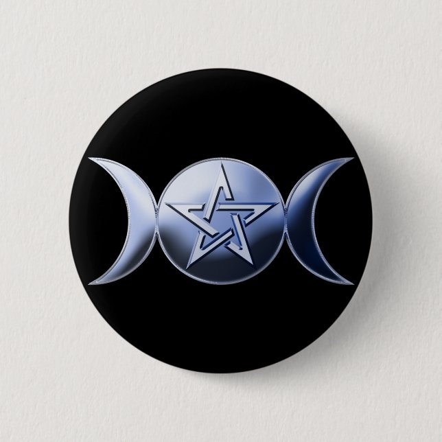 Mondgöttin-Knopf Button (Vorderseite)