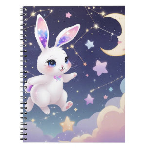 Mondhase-Journal – Himmlischer Traumhase Kawaii Notizblock