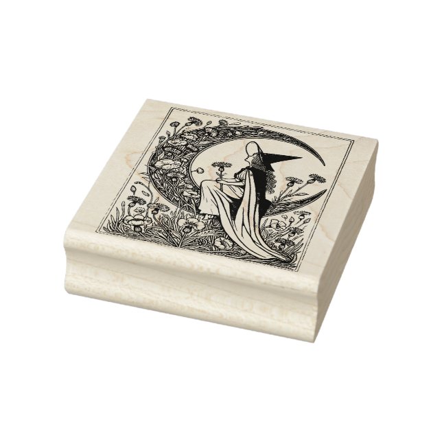 Mondhexe Gummistempel (Stempel)