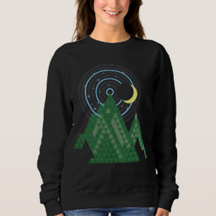 Mondhimmel im Gebirge Sweatshirt