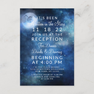 Mondhimmel Vollmond Himmels-Hochzeitsempfang Einladung