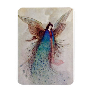 „Mondjungfrau“ Feen-Kunst von Warwick Goble Magnet