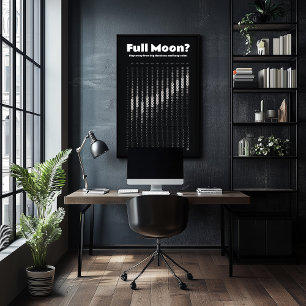 Mondkalender für Terminplanungen Poster