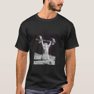 Mondkatze Gewichtheben Lustiges Fitness-Geschenk f T-Shirt