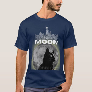 Mondkatze & Mitternachtsbibliothek-T-Shirt T-Shirt