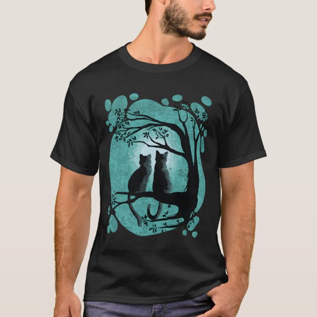 Mondkatzen T-Shirt (Vorderseite)