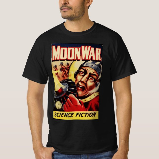 Mondkrieg (Vintages Comic Buchcover) T-Shirt (Vorderseite)